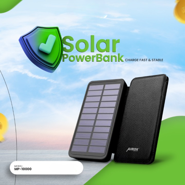 Airox MP-10000 Solar Power Bank | Sustainable Energy Solution